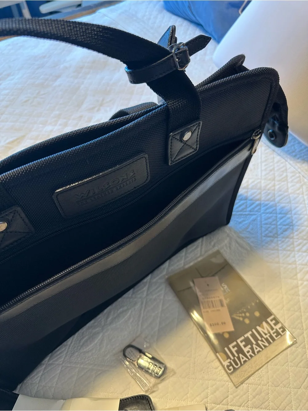 Wilson’s | NWT Black Men's Briefcase/ Messenger/ Laptop Bag
